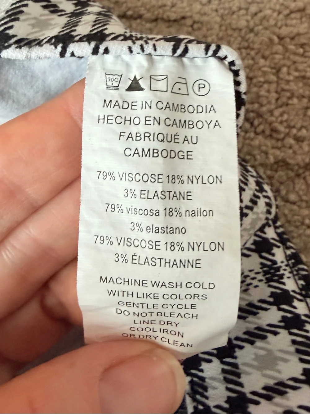 Michael Kors Plaid Skinny Ponte Pants